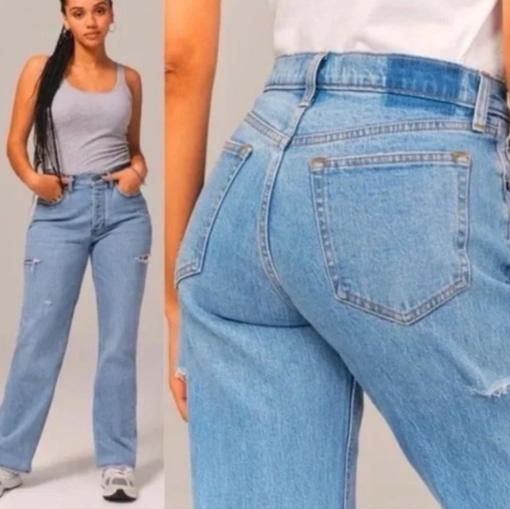 Abercrombie & Fitch The‎ 90s Baggy Low Rise Jeans Curve Love